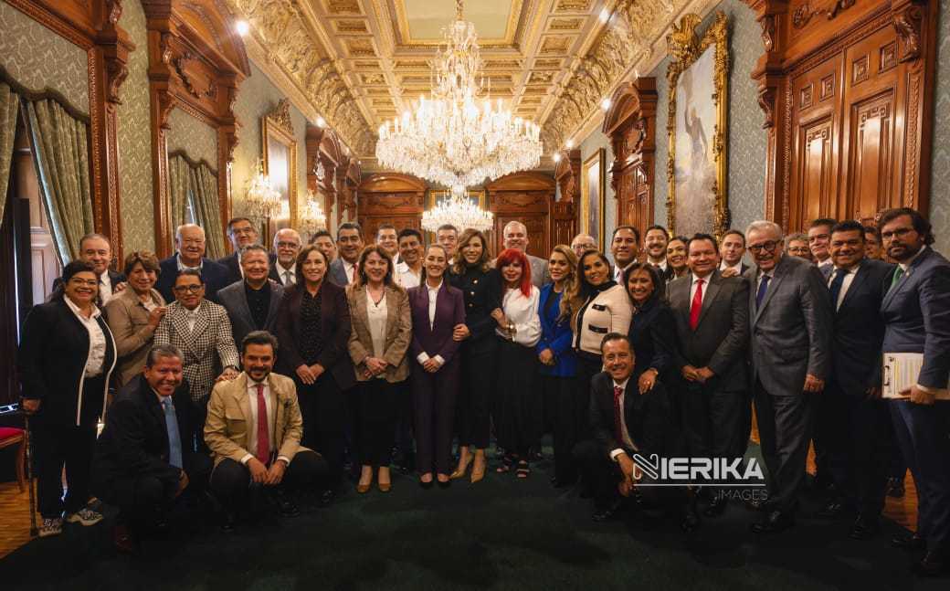 ACUDE GOBERNADORA LORENA CUÉLLAR A REUNIÓN DE IMSS-BIENESTAR CON LA PRESIDENTA DE MÉXICO