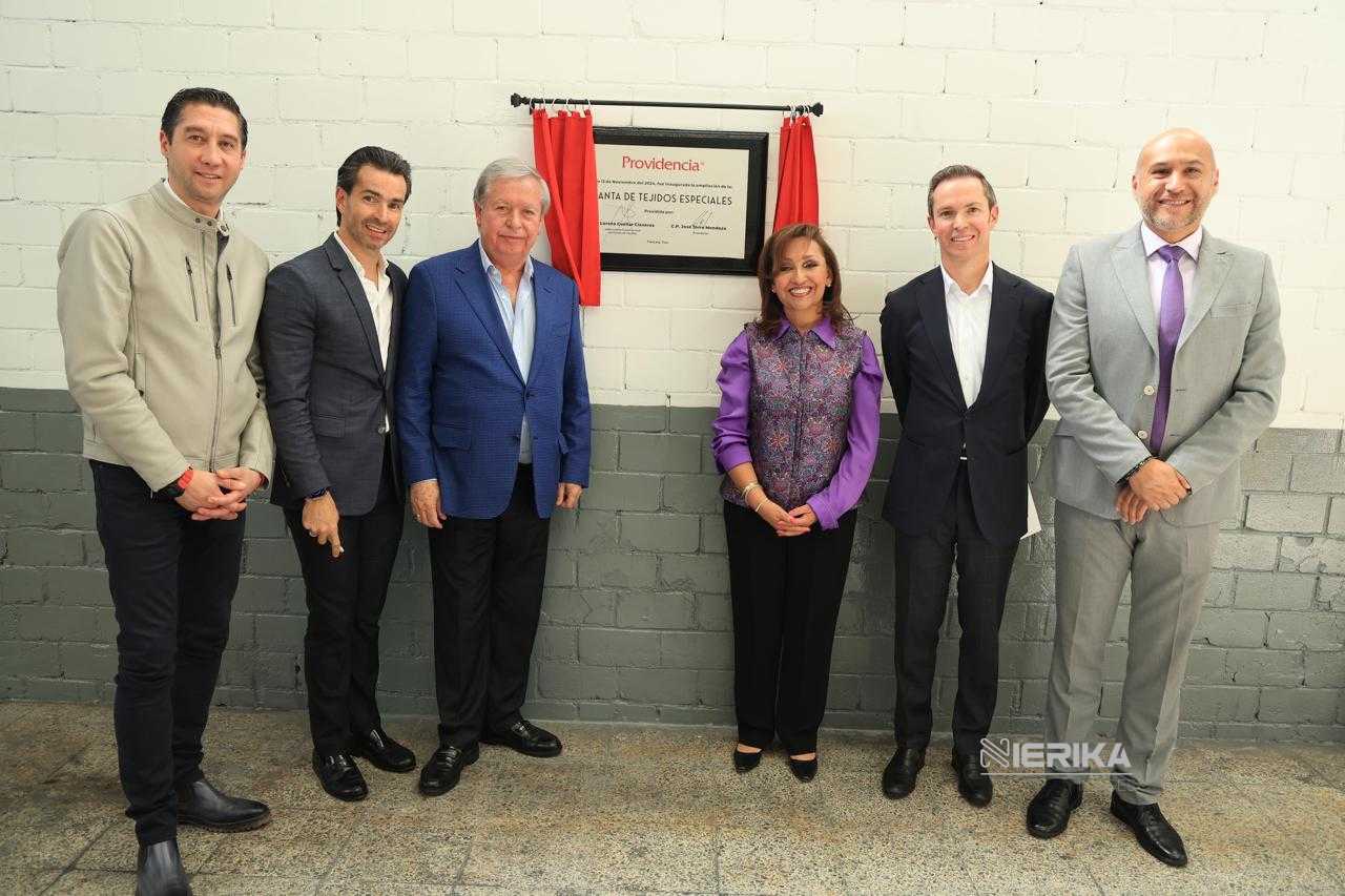 INAUGURA GOBERNADORA AMPLIACIÓN DE PLANTA EN GRUPO TEXTIL PROVIDENCIA