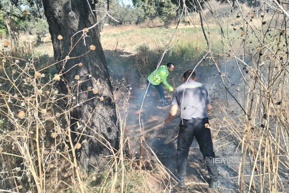 Protección Civil del Ayuntamiento de Tlaxcala atienden incendios de pastizales en Tlaxcala