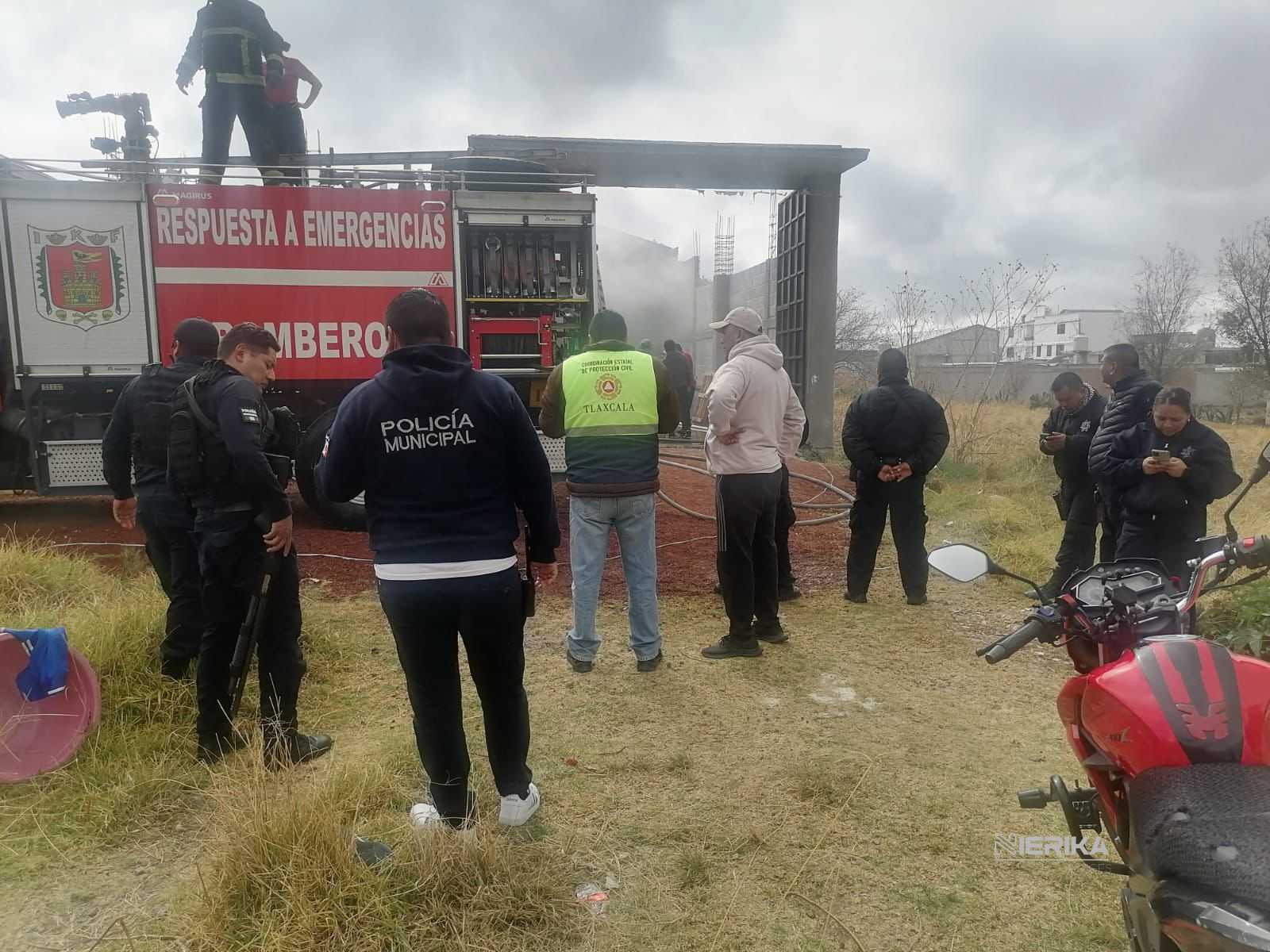 CEPC ATENDIÓ INCENDIO EN CONTLA DE MANERA PUNTUAL