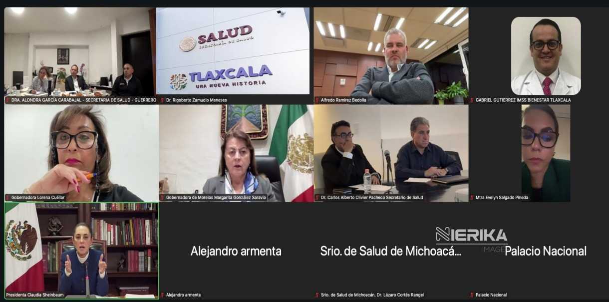 REVISA PRESIDENTA SHEINBAUM CON GOBERNADORES AVANCES DEL SISTEMA IMSS-BIENESTAR