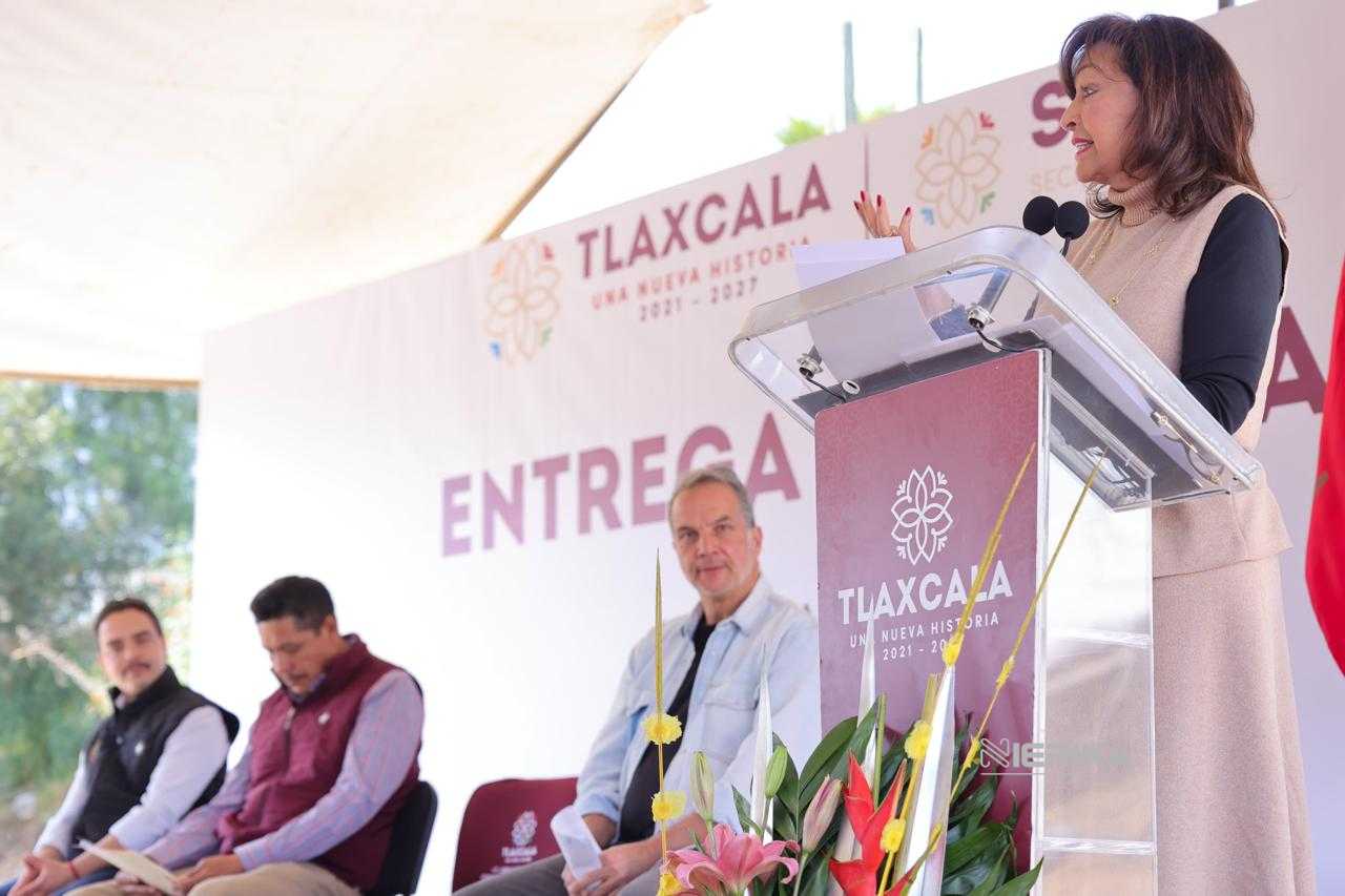 GOBERNADORA LORENA CUÉLLAR REFRENDA EL COMPROMISO DE APOYAR A LOS 60 MUNICIPIOS DE TLAXCALA