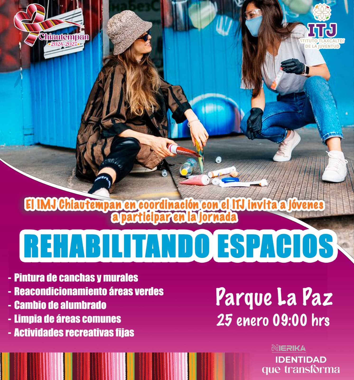 Convocan a rehabilitar el parque de la Paz en Chiautempan