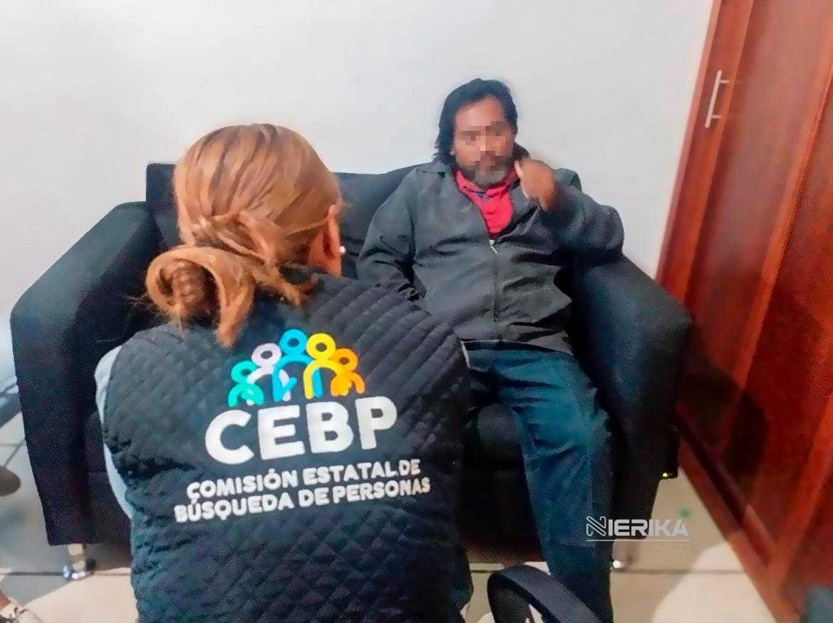 PERSONA EN SITUACIÓN DE CALLE REPORTADA COMO DESAPARECIDA SE REÚNE CON SU FAMILIA