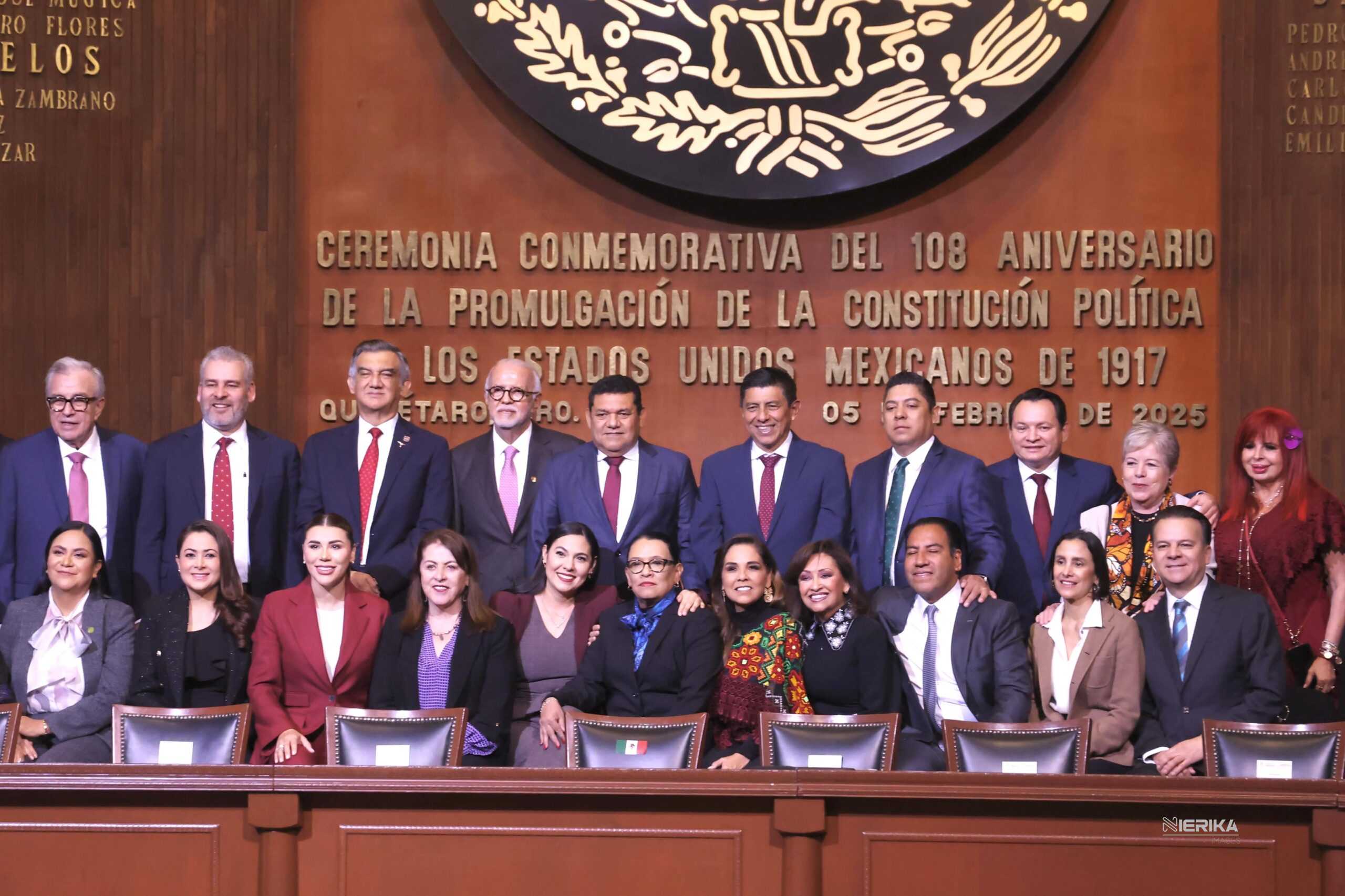 ASISTIÓ GOBERNADORA A CEREMONIA DE LA CONMEMORACIÓN DEL 108 ANIVERSARIO DE LA PROMULGACIÓN DE LA CONSTITUCIÓN DE MÉXICO