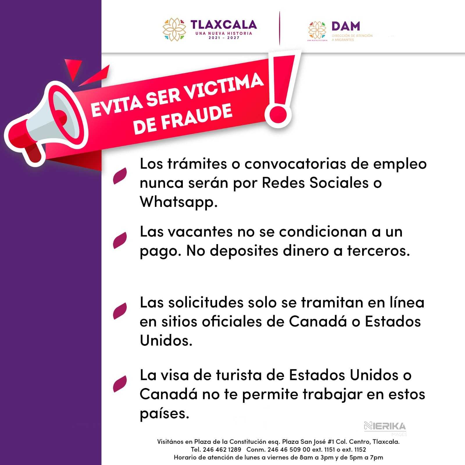 DIRECCIÓN DE ATENCIÓN A MIGRANTES ALERTA SOBRE FRAUDES CIBERNÉTICOS