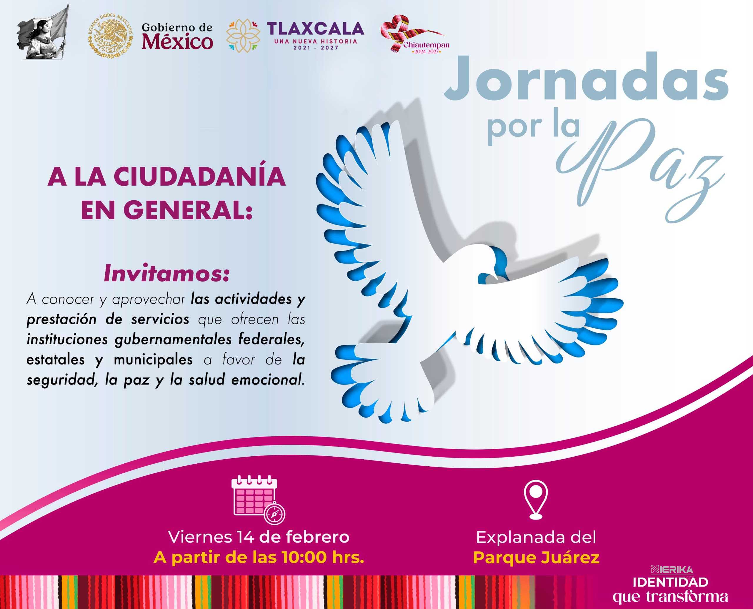 Chiautempan sera sede de las Jornadas por la paz