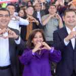 RESALTA LORENA CUÉLLAR HERMANDAD ENTRE TLAXCALA Y PUEBLA EN INAUGURACIÓN DE DISTRIBUIDOR VIAL