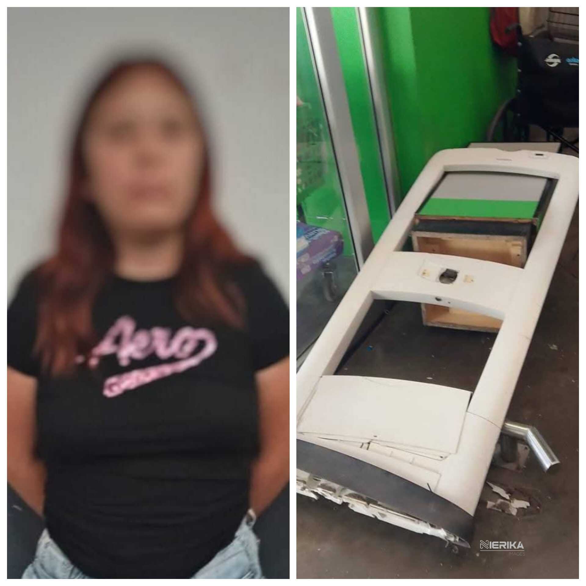 Detiene policía de Chiautempan a mujer por robo