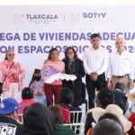 ENTREGA LA GOBERNADORA CUARTOS-DORMITORIO EN MAZATECOCHCO