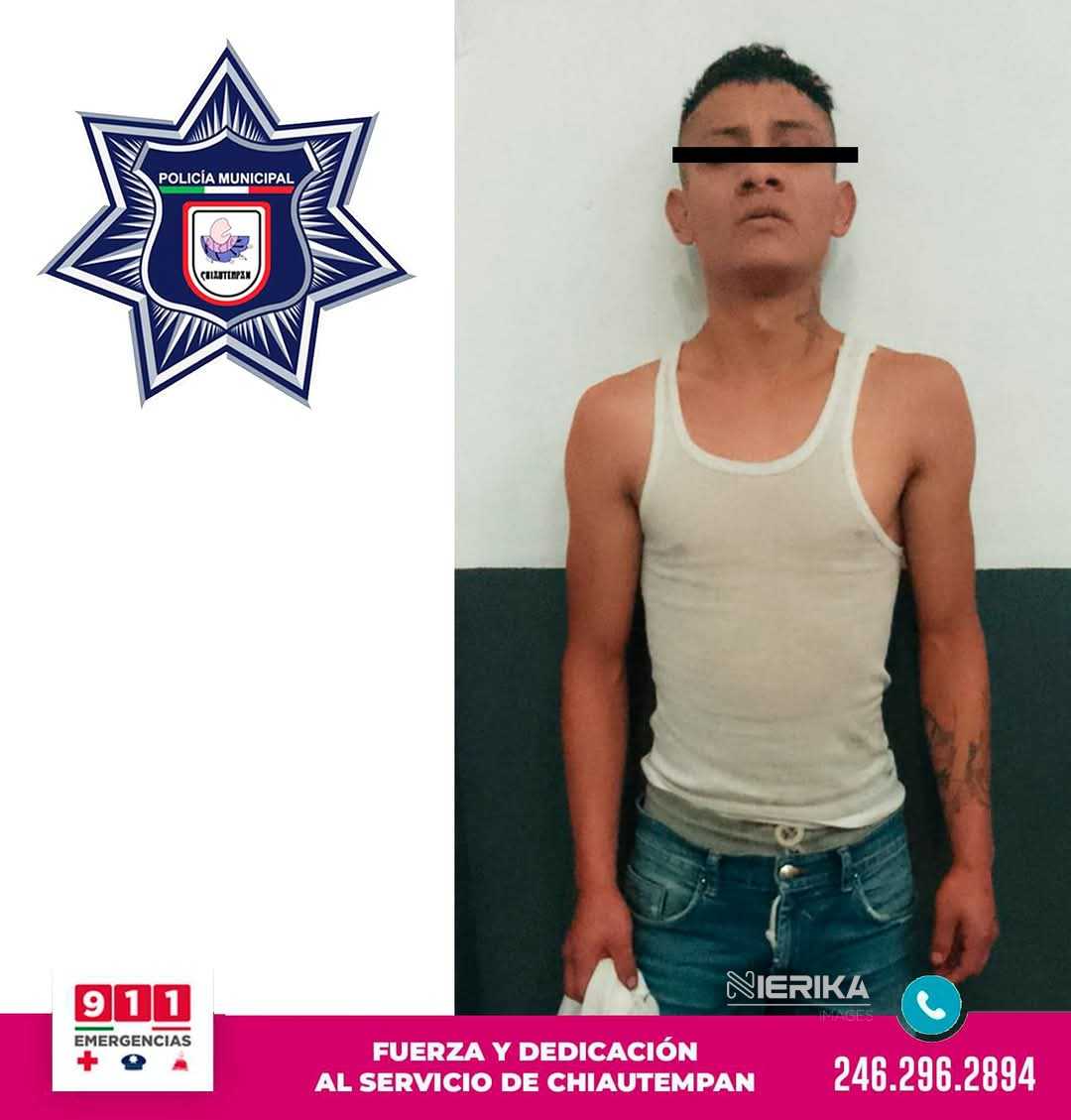 Detienen en Chiautempan a presunto roba autos