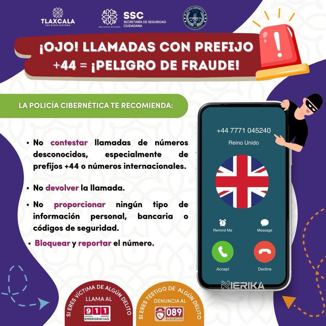 POLICÍA CIBERNÉTICA DE LA SSC EMITE RECOMENDACIONES ANTE CASOS DE LLAMADAS INTERNACIONALES