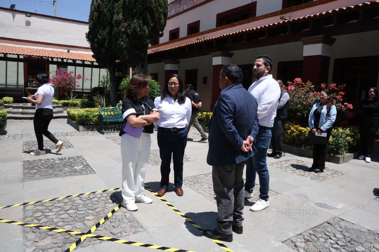 PARTICIPA GOBERNADORA DE TLAXCALA EN EL PRIMER SIMULACRO NACIONAL DE 2025