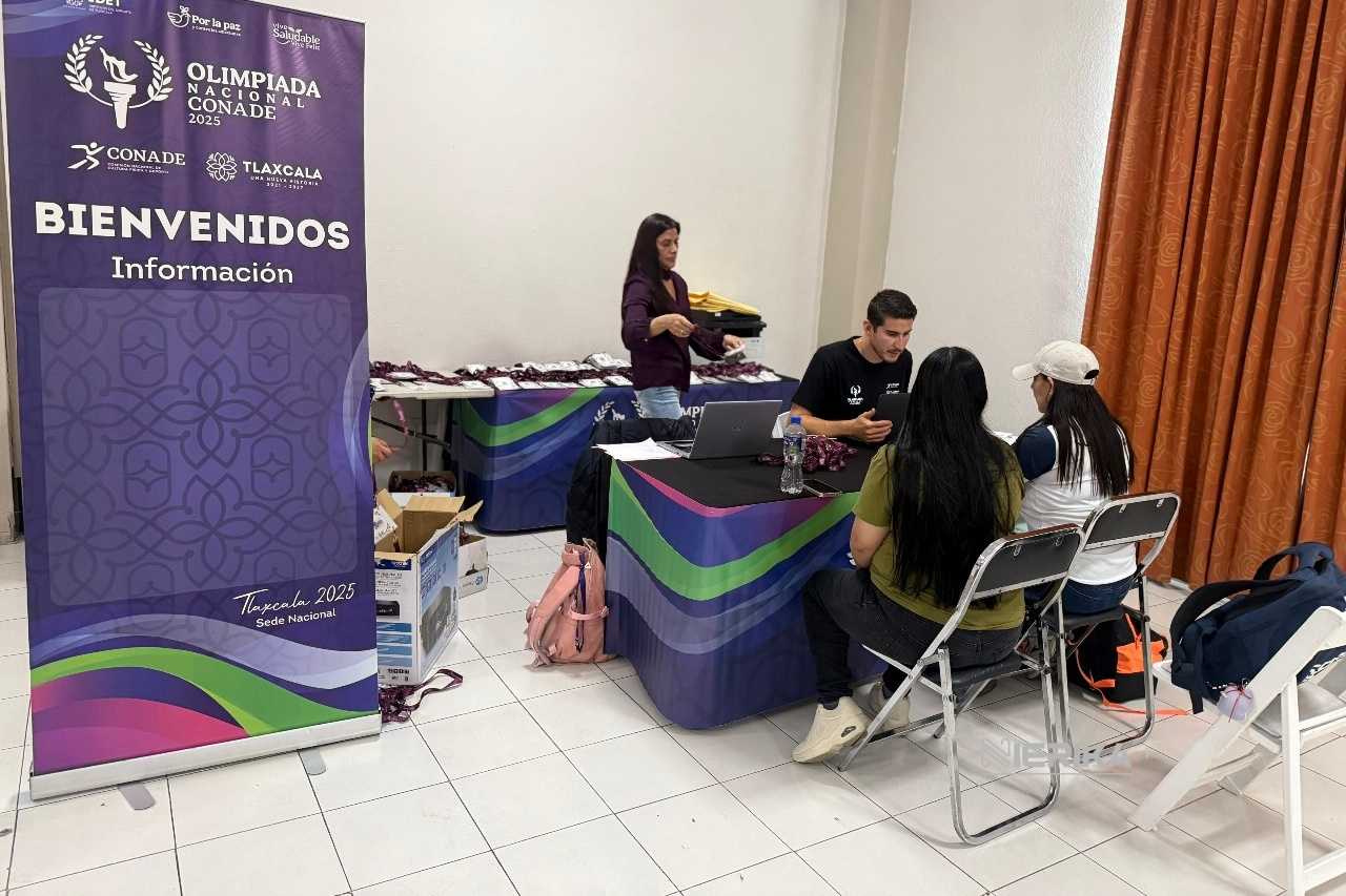 LLEGAN PRIMERAS DELEGACIONES DEPORTIVAS QUE PARTICIPARÁN EN LA OLIMPIADA NACIONAL CONADE 2025 EN TLAXCALA