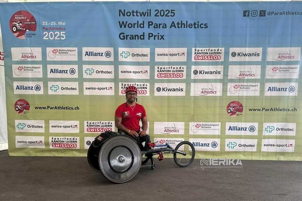 OBTIENE LEONARDO DE JESÚS DOS BRONCES EN EL GRAND PRIX MUNDIAL DE PARA ATLETISMO 2025 NOTTWIL, SUIZA