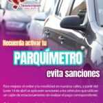 Si vas a ocupar un lugar para tu auto, activa el parquímetro. 