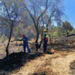 Con trabajo en equipo, Chiautempan combate incendios