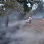 UNEN ESFUERZOS BRIGADISTAS, VOLUNTARIOS Y MILITARES PARA ATENDER INCENDIO EN EL MUNICIPIO DE ATLTZAYANCA