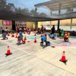 En escuelas de Chiautempan, niñas y niños reciben educación vial de la Policía de Proximidad Social