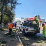 En Chiautempan realizan trabajos de mejora en el bulevar Chiautempan–Tlaxcala
