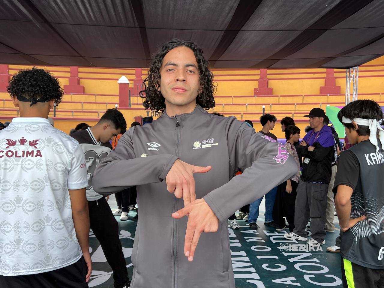 LISTO, EL TLAXCALTECA CAMILO CARMONA, PARA PARTICIPAR EN BREAKING EN OLIMPIADA NACIONAL CONADE 2025