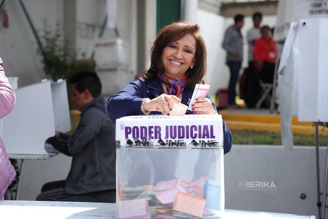 VOTA GOBERNADORA Y LLAMA A CIUDADANOS A PARTICIPAR EN EL PROCESO PARA ELEGIR AL PODER JUDICIAL