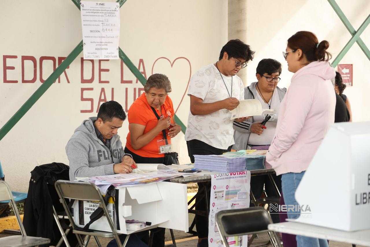 SALDO BLANCO EN LA JORNADA ELECTORAL EN TLAXCALA; SE INSTALA EL 100% DE CASILLAS