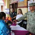 Infancia chiautempense participa activamente en el canje por la paz