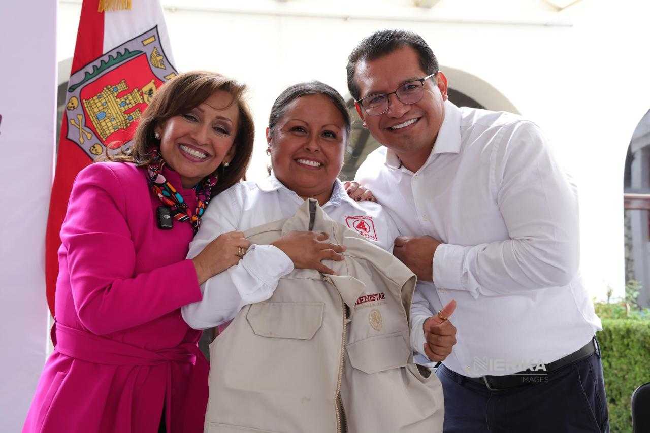 ENTREGA GOBERNADORA CHALECOS A SERVIDORES DE LA NACIÓN DE LA SECRETARÍA DE BIENESTAR FEDERAL