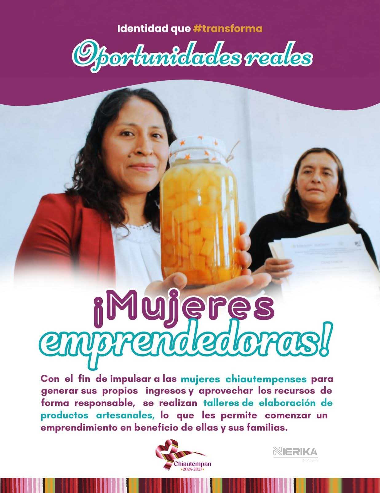 Talleres a Mujeres emprendedoras de Chiautempan