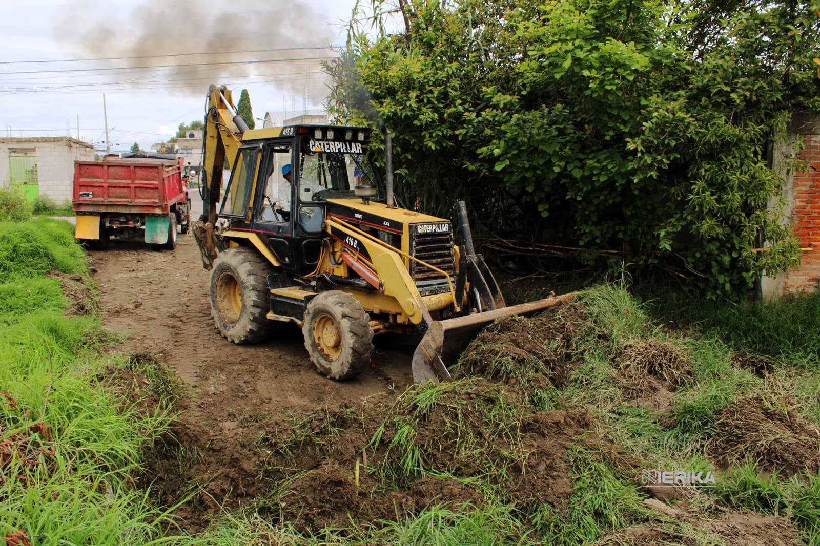 Gobierno de Chiautempan emprende acciones de desazolve en Xaxala