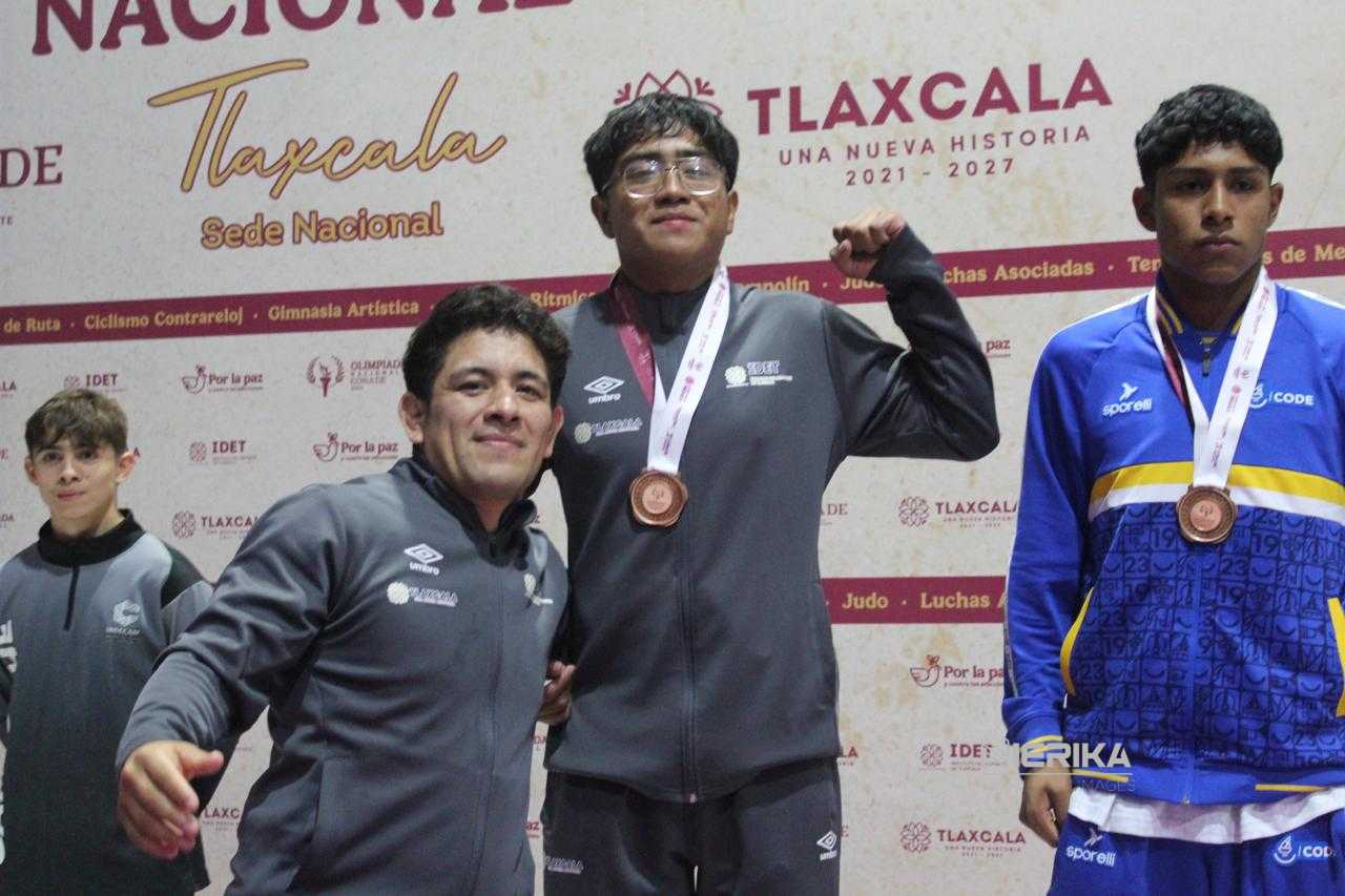 CON DOS MEDALLAS DE BRONCE MÁS FINALIZA PARTICIPACIÓN DE TLAXCALA EN LUCHAS ASOCIADAS DE LA OLIMPIADA NACIONAL