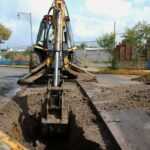 Gobierno de Chiautempan emprende reparación de socavón en calle Iturbide