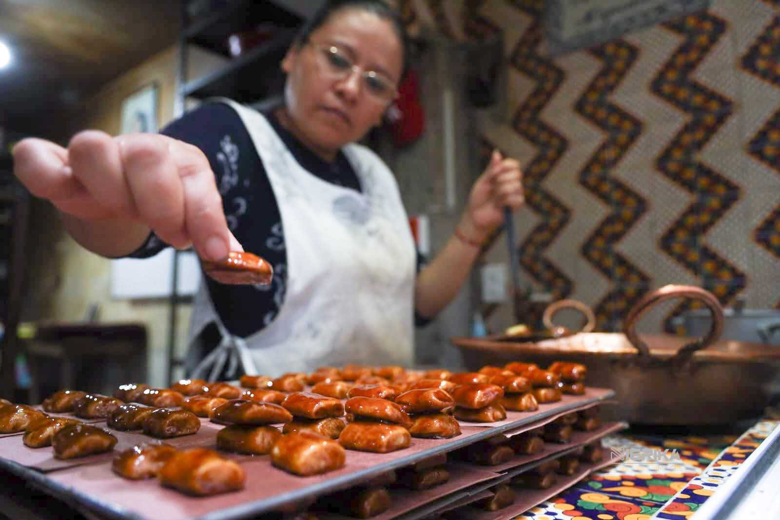 Mueganos Miguelito, un dulce tradicional de Chiautempan