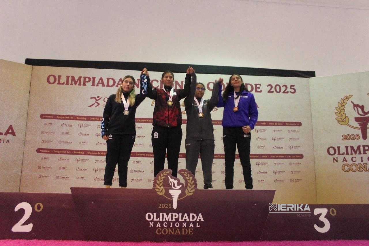 ARIANI ESPINOSA GANA MEDALLA DE BRONCE PARA TLAXCALA EN OLIMPIADA NACIONAL