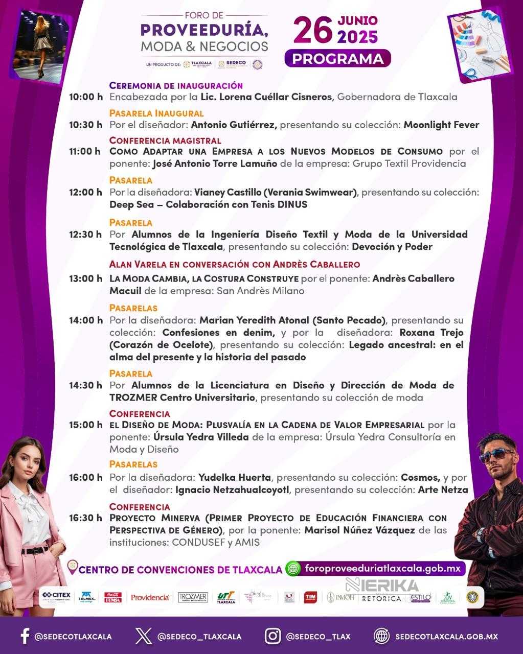 FORO DE PROVEEDURÍA 2025 IMPULSARÁ MODA Y DESARROLLO EMPRESARIAL DESDE TLAXCALA