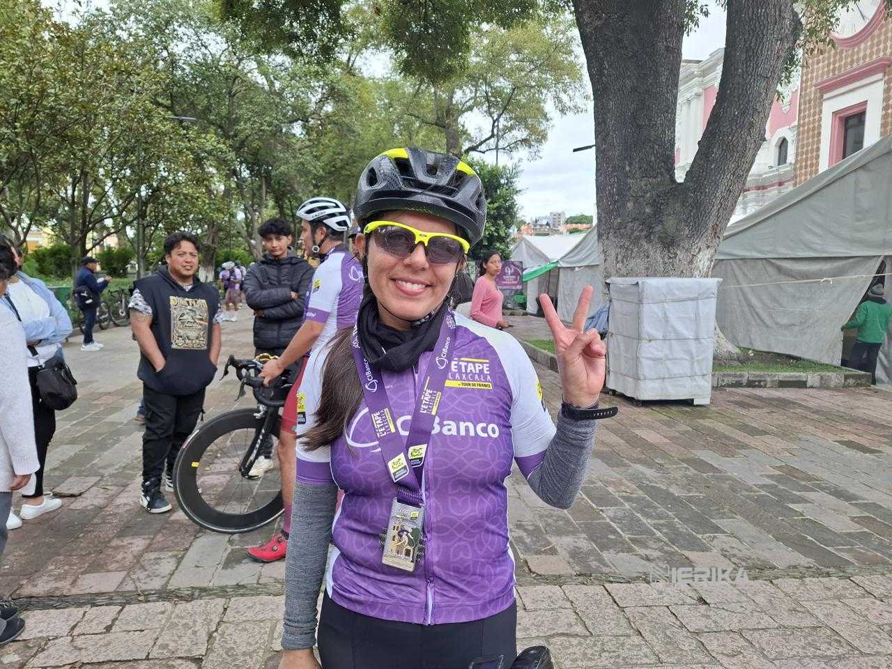 DULCE PLIEGO, GANADORA DE LA RUTA CORTA DE L’ÉTAPE TLAXCALA BY TOUR DE FRANCE, CELEBRA SU RETORNO AL PODIO