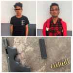 Policía de Chiautempan asegura a dos personas por portación ilegal de arma de fuego.
