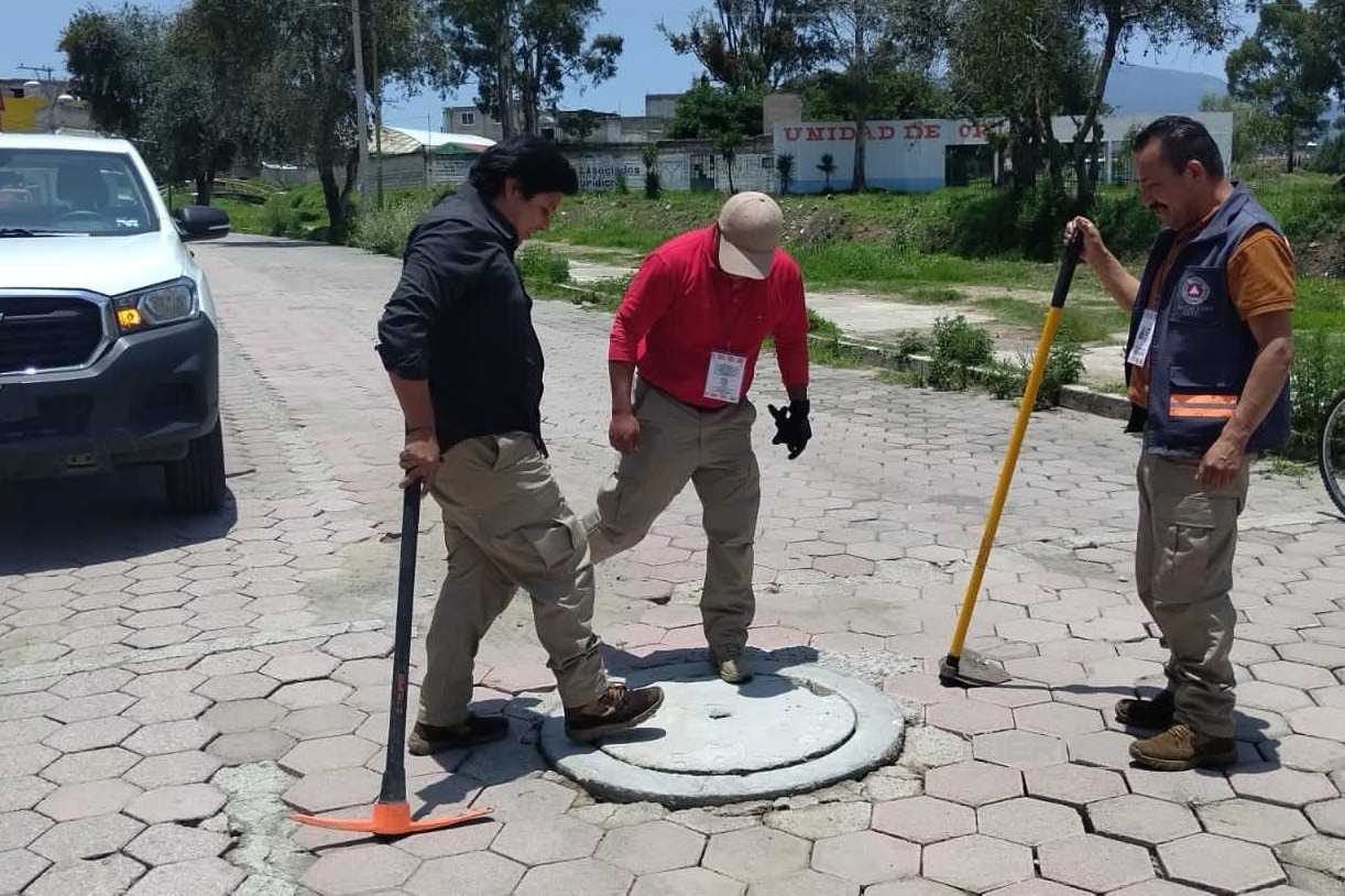 El Ayuntamiento de Chiautempan realiza recorridos zonas del municipio para detectar riesgos derivados de las intensas lluvias