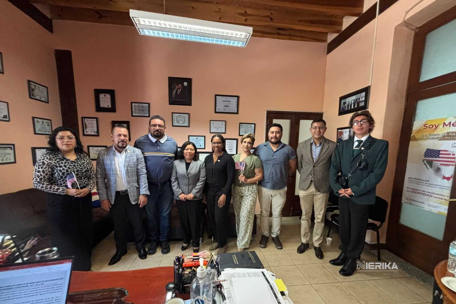 REGISTRO CIVIL DE TLAXCALA Y EMBAJADA DE ESTADOS UNIDOS UNIRÁN ESFUERZOS PARA VALIDAR DOCUMENTOS OFICIALES