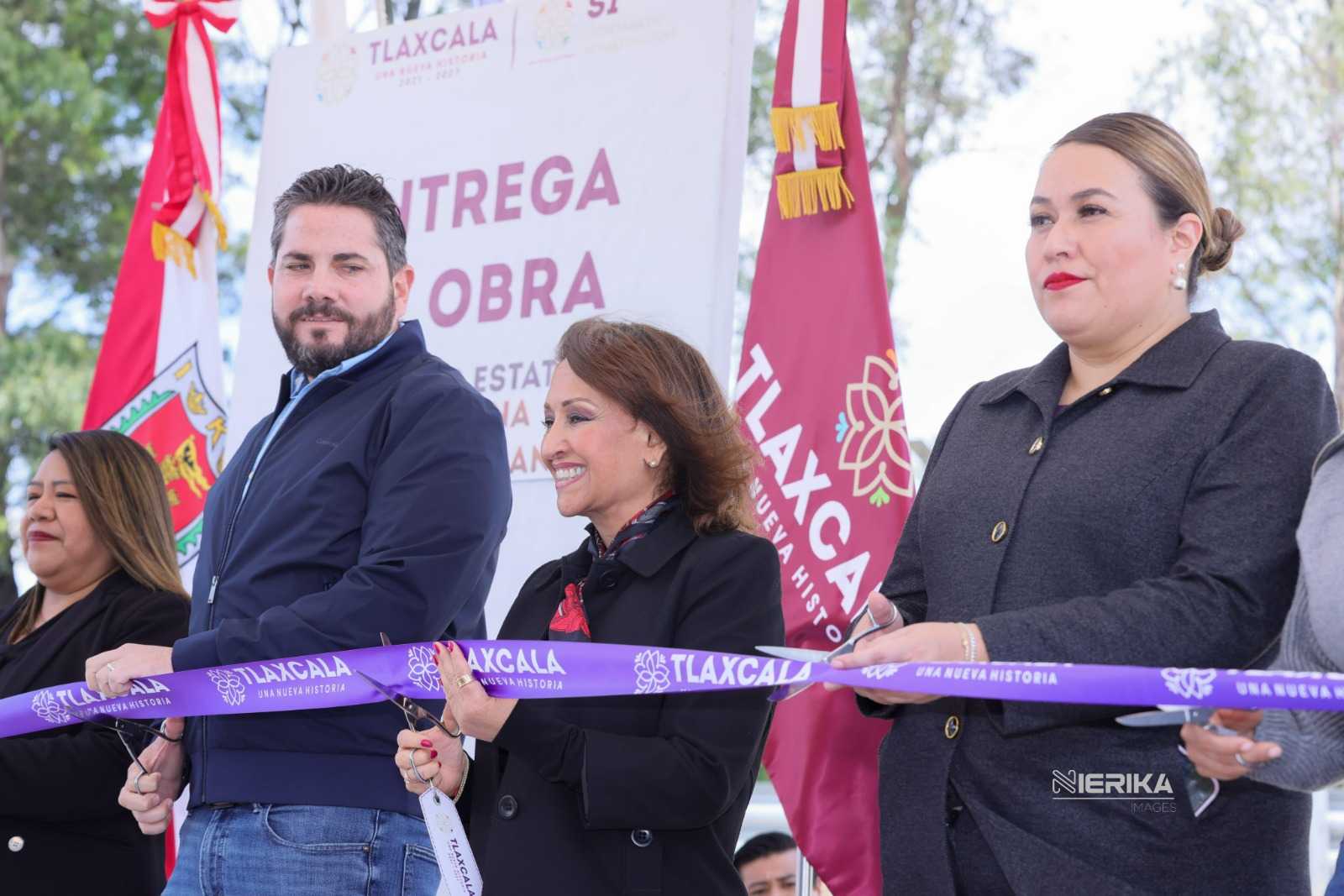 ENTREGA GOBERNADORA LORENA CUÉLLAR PUENTE VEHICULAR QUE BENEFICIARÁ A 7 MIL HABITANTES DE CHIAUTEMPAN