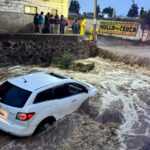 Autoridades municipales de Chiautempan implementan acordonamiento preventivo tras fuerte lluvia