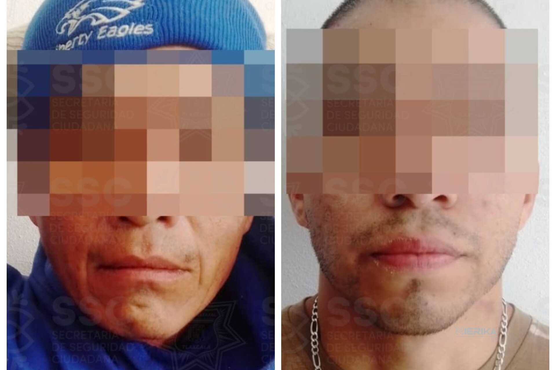 ASEGURA SSC A DOS SUJETOS POR ROBO A BANCO EN TLAXCALA CAPITAL