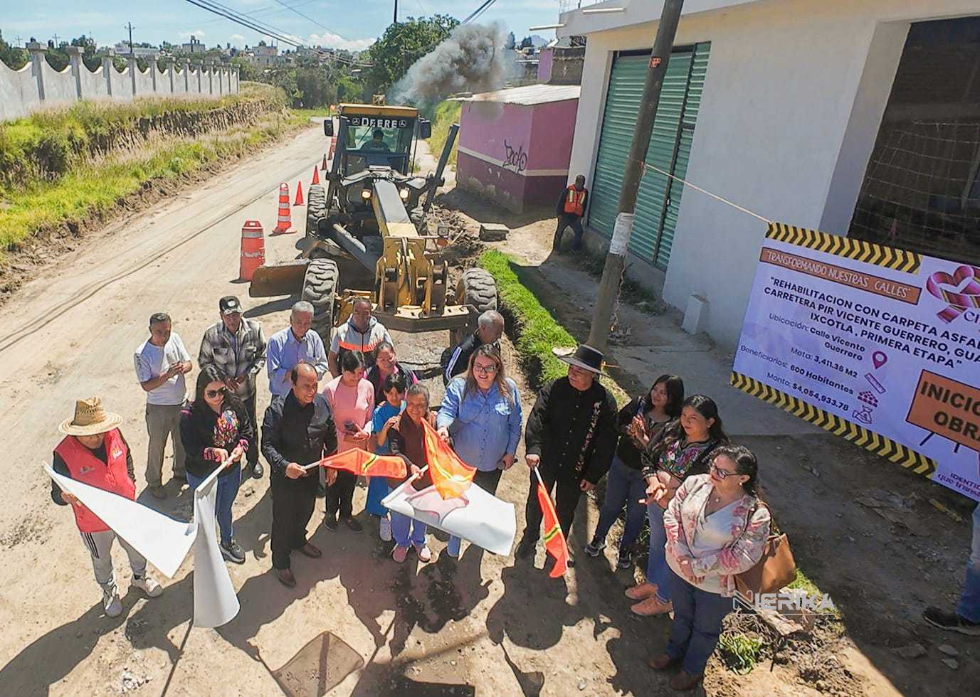 Blanca Angulo cumple compromisos de campaña y da inicio a obras en tres comunidades