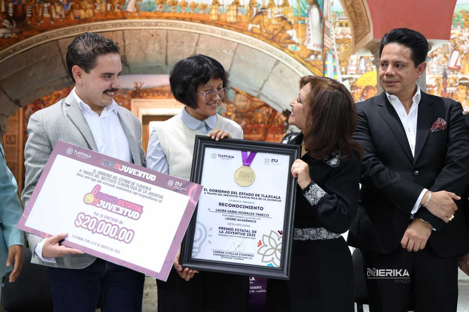GOBERNADORA ENTREGA PREMIO ESTATAL DE LA JUVENTUD 2025