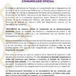 COMUNICADO OFICIAL