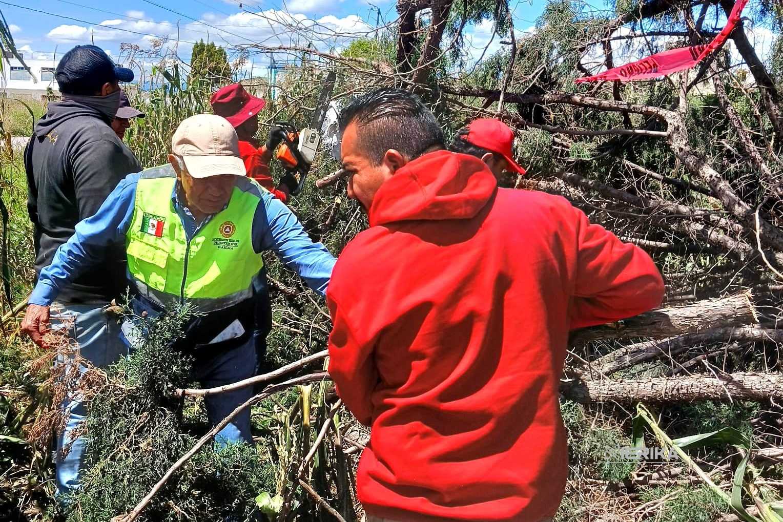 Se continúan atendiendo reportes tras fuertes lluvias en Chiautempan: Blanca Angulo