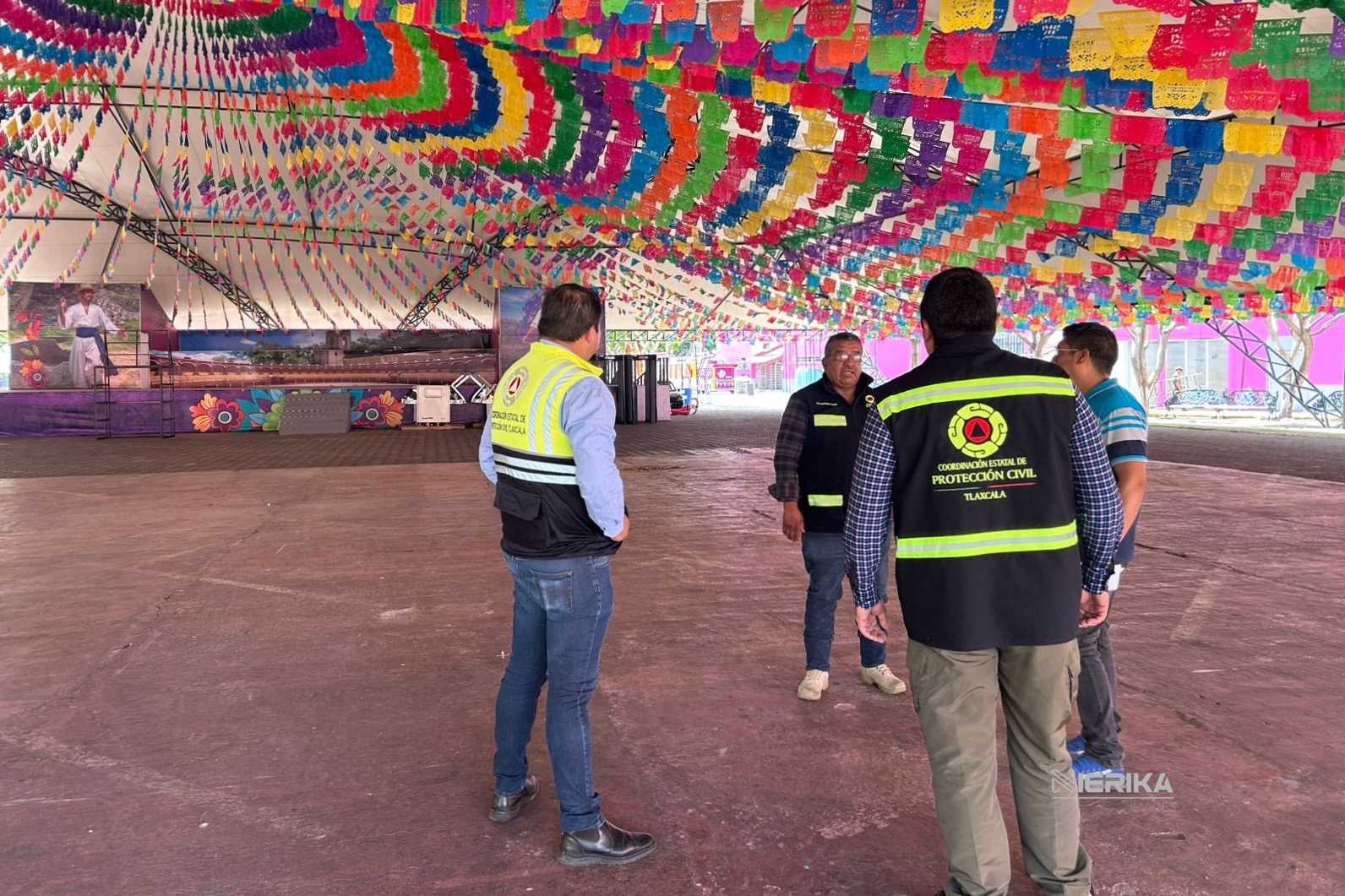 SUPERVISA PROTECCIÓN CIVIL ESTATAL MEDIDAS DE SEGURIDAD EN “TLAXCALA, LA FERIA DE FERIAS 2025”