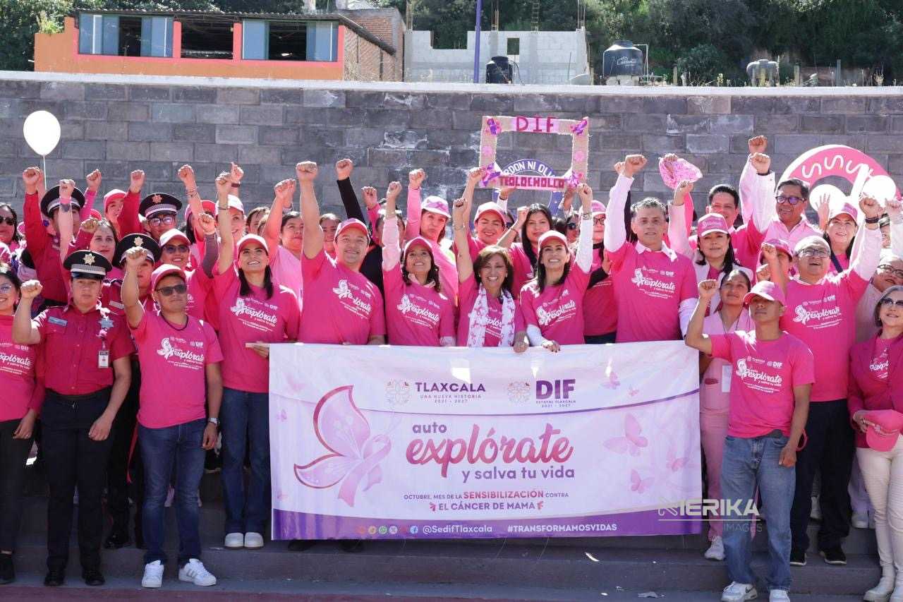 CON “CAMINATA ROSA”, TLAXCALA REFRENDA COMPROMISO CON LA SALUD INTEGRAL DE LAS MUJERES