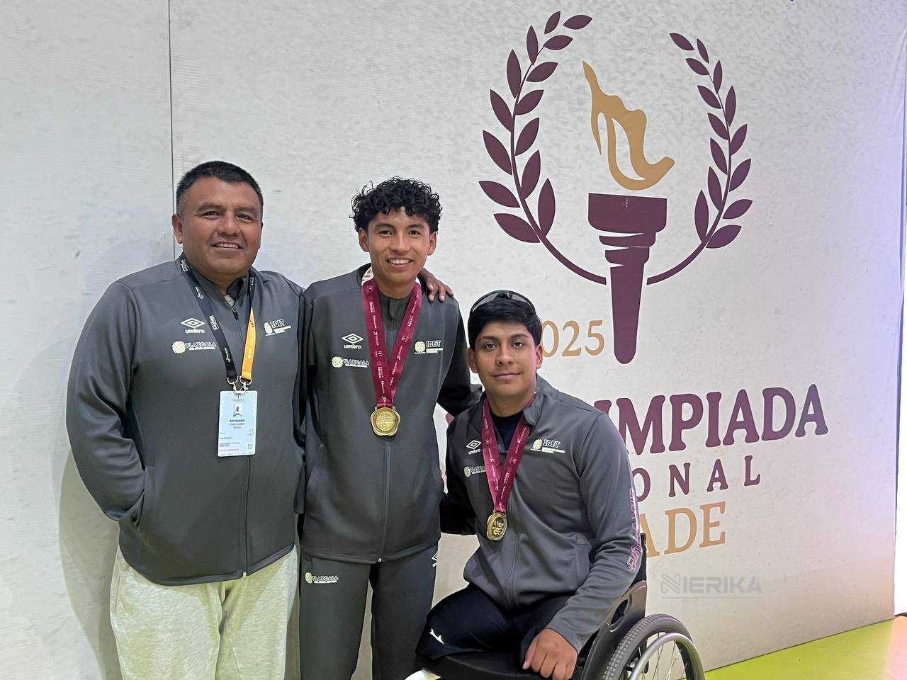 TLAXCALA CONQUISTA TRES MEDALLAS DE ORO EN LA PARALIMPIADA NACIONAL 2025